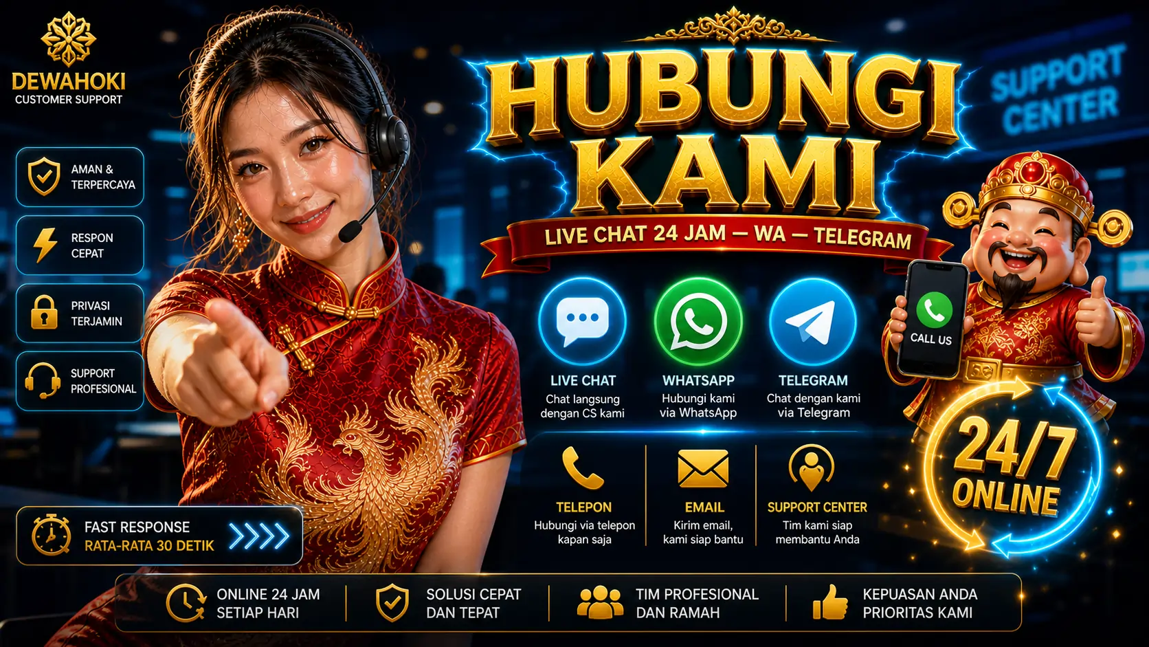Hubungi DewaHoki - Live Chat 24 Jam, WhatsApp, Telegram