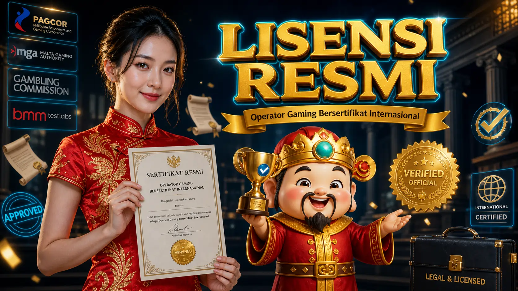 Lisensi Resmi DewaHoki - Operator Gaming Bersertifikat Internasional