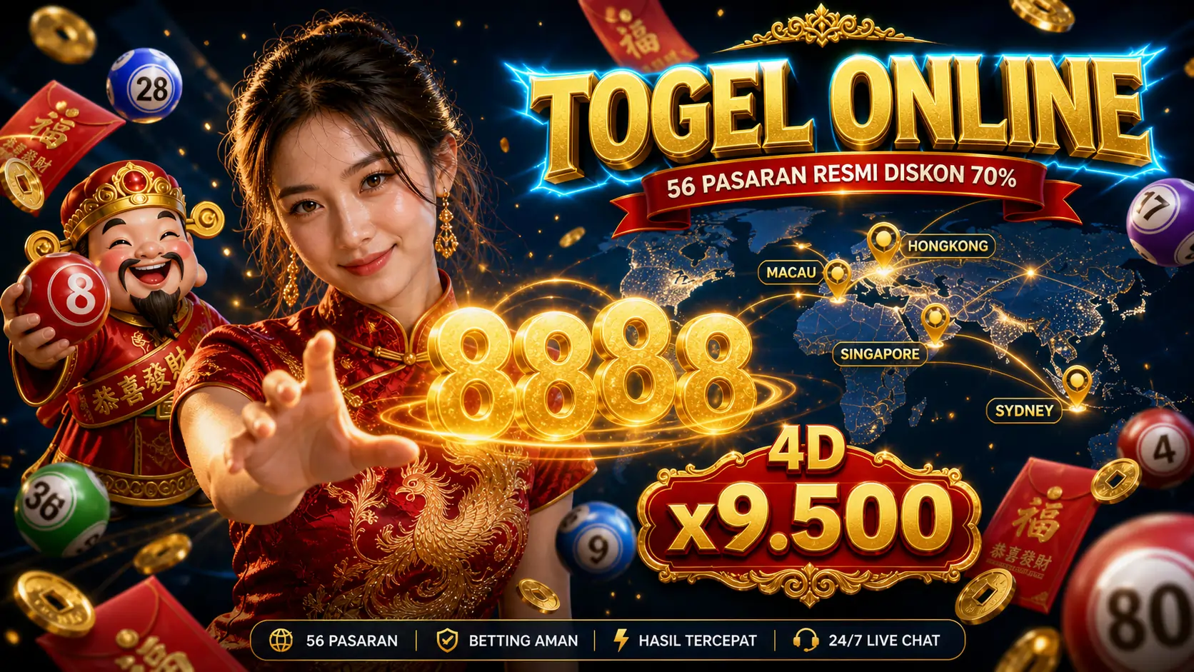 DewaHoki Togel Online - 56 Pasaran Toto Macau, SGP, HK, SDY